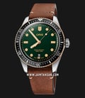 Oris Divers Sixty-Five 01 733 7707 4357-07 5 20 45 Green Dial Brown Leather Strap-0